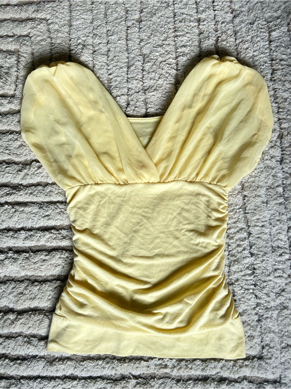 Maurices Yellow Blouse Shirt